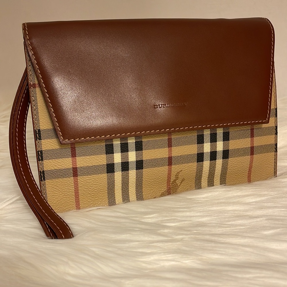 Authentic Vintage Burberry Clutch Bag
